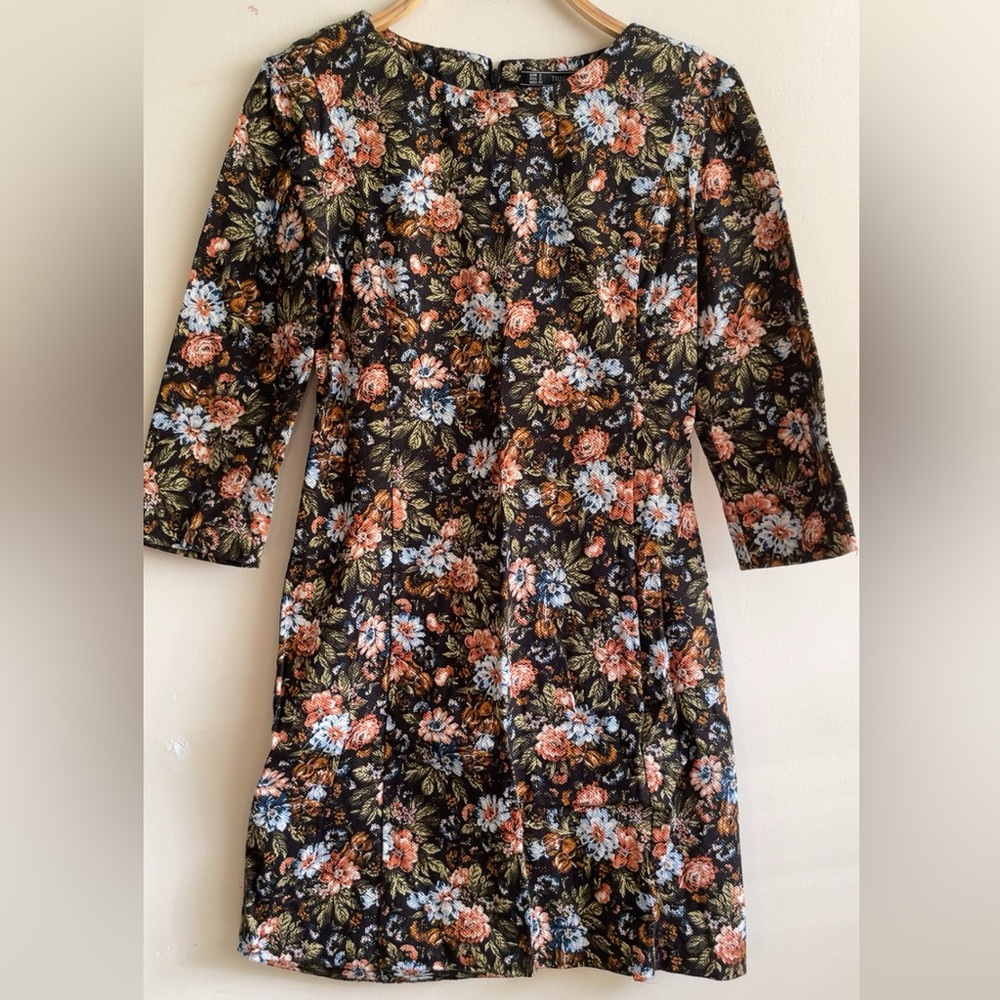 Zara floral mini dress